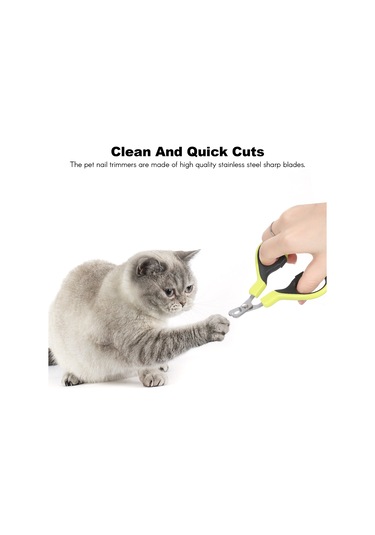 Vkemall Kedi Köpek Tırnak Kesici - Profesyonel Kedi, Köpek, Hamster Ve Küçük Hayvanlar İçin Plastik Tırnak Kesici Beyaz/pembe/mavi/sarı Seçenekli