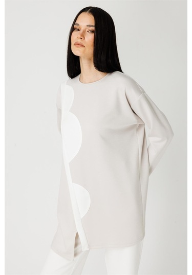 Oysh Kumaş Pantolon Bluz Takım Taş-taş Taş