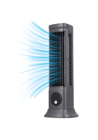 Jialan Yatak Odası Için 10'' Kule Vantilatör, 3 Hızlı Kanatsız