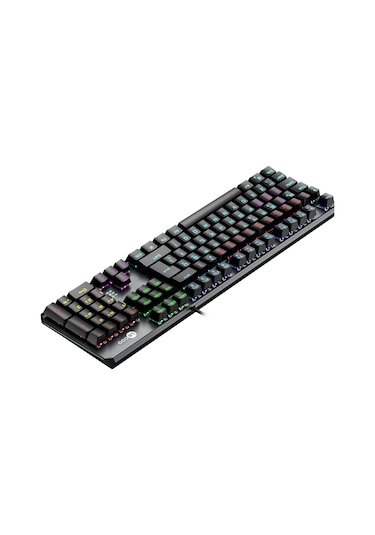 Lecoo GK301 USB Kablolu Red Switch Makrolu RGB Gaming Mekanik Türkçe Q Klavye Metalik Gri