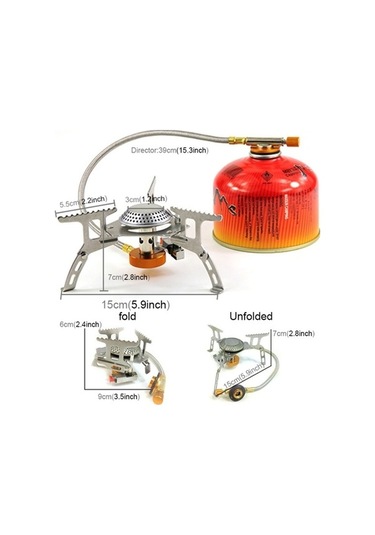 Wondernest Taşınabilir Açık Kamp Sobası - Barbekü, Pişirme, Bölünmüş Gazlı Fırın, Çok Renkli Çok Renkli