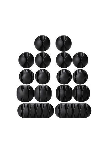 Ximistore9 Masaüstü Kabloları Düzenleyici Siyah Büyücü Bandı 5m 1cm Genişlik - Yeniden Kullanılabilir, Kolay Kurulum, Dayanıklı Materyal