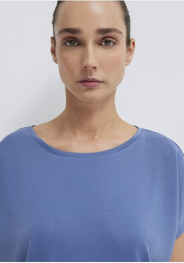 Mavi - Mavi Tencel Tişört 167245-70738 Mavi