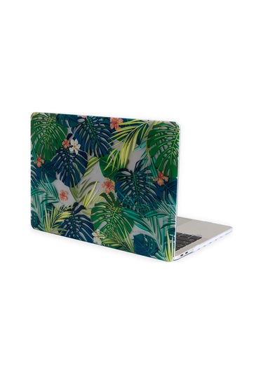 Macbook Pro Kılıf 13 İnç Flower01nl Eski Hdmı'lı Model 2012-2015 A1425 A1502 İle Uyumlu AÇIK YEŞİL