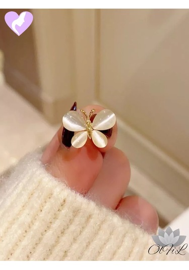 Olfil Broş-mini Kelebek Işıltıyla Opalı 232275793 Altın Rengi