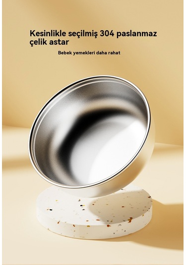 Jianfan Silikon Tabanlı Paslanmaz Çelik Bebek Mama Kasesi Dökülme Önleyici Pembe Taç Ördek Yeşil Pembe/yüzük Kaşıkçı Çatalı Pembe