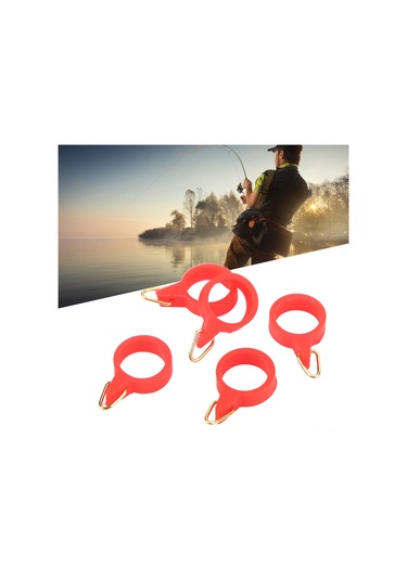 Geeroyoo 5 Adet Çelik Ve Kauçuk Olta Kancası Tutucu, Kolay Kurulum, Dayanıklı Malzeme, Tüm Olta Tipleri İçin Uygun