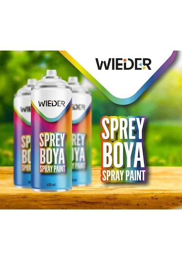 Wieder Sprey Boya Mat Siyah 400 Ml