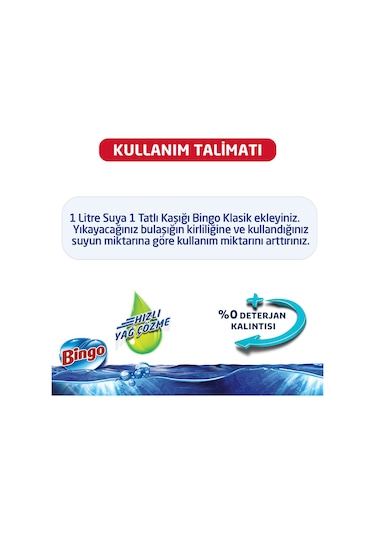 Bingo Dalından Limon Sıvı Bulaşık Deterjanı 1200 ML