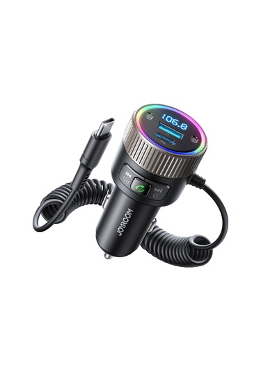Joyroom Jr-ccb02 Araba Bluetooth 5.4 Kablosuz Verici Mp3 Çalar Siyah