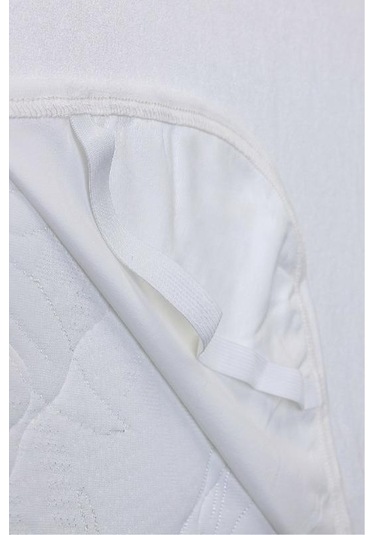 Evony Çift Kişilik Alez 160x200 Cm Sıvı Geçirmez Yatak Koruyucu Micro Kumaş Beyaz