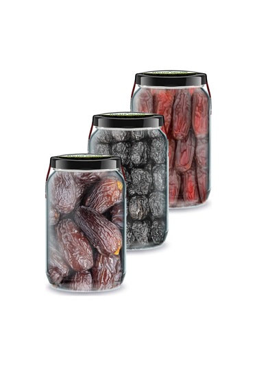 3'lü Gurme Hurmalar Kudüs Hurması Medine Hurması Acve Hurma 3x660cc. Bi Kavanoz Jumbo Seçme Hurmalar Diğer