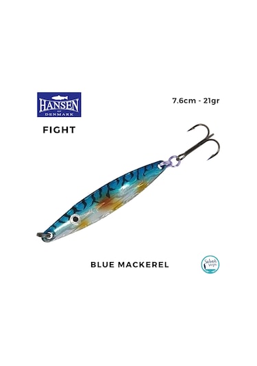 Hansen Fight Kaşık 7.6cm 21gr Blue Mackerel