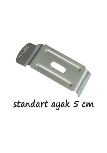 Stor Perde Montaj Ayağı Açık Kasa 5 Cm, Çelik Yaylı Portray, 10 Adet Eloksal