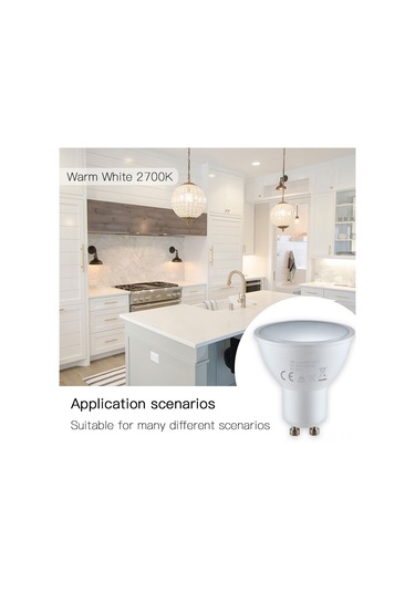 Singree "wifi Akıllı Gu10 Ampul: 16 Milyon Renk, Uzaktan Kontrol, Ses Komutu Ve Zamanlayıcı" Beyaz