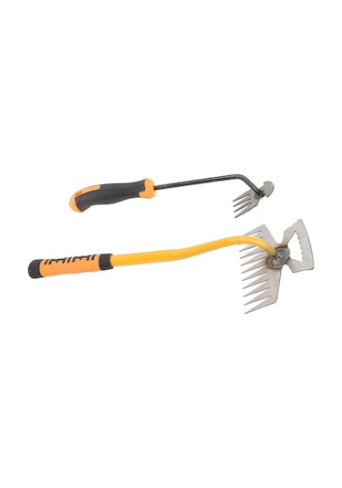 Tenfowee Bahçe Çayır Temizleme Aleti Seti: 11 Ve 4 Dişli Paslanmaz Çelik Tırpan, Ergonomik Kollü Ot Kaldırıcı, Toprak Döşücü Ve Fide Çıkartıcı