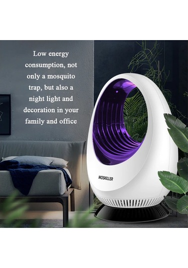 Symbee Ev Led Usb Işık Feneri: 365nm Mor Işık İle Sessiz, Toksisiz, Kanatlıları Emici Kovucu Ve Gece Lambası