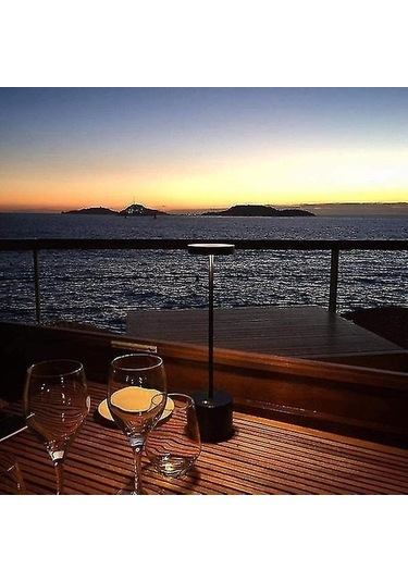 Metabagua Gece Işıkları Ortam Aydınlatma Akülü Led Masa Lambası Taşınabilir Usb Şarj Edilebilir Gümüş U8r0wv Gümüş