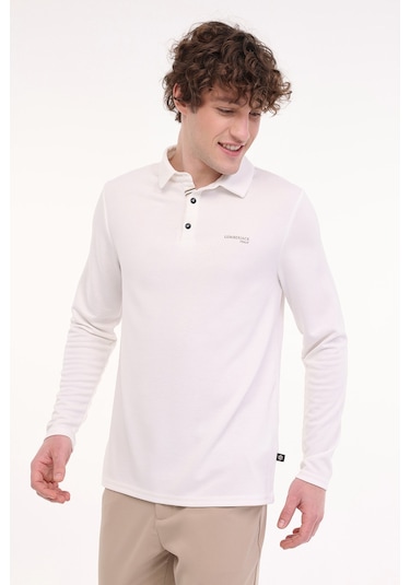 Lumberjack Ml Luke 15ıtl1080 5fx Beyaz Erkek Uzun Kol T-shirt 000000000101948273 Beyaz