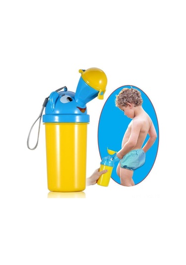 Ranyeek Erkek Bebek Taşınabilir Idrar Kabı - Araç Ve Ev Kullanıma Uygun - Kolay Kullanimlı, Dayanıklı Materyal - Bebekler İçin Sarı Tuvalet Diğer