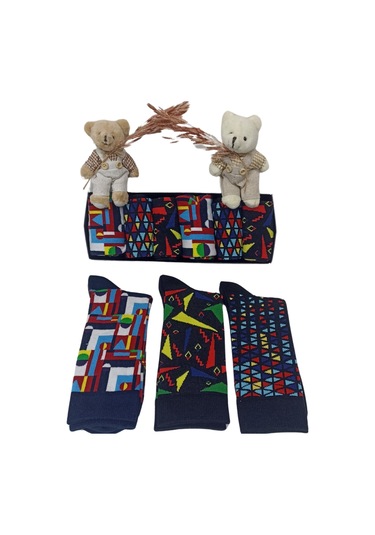 Garanti Çorap Eğlenceli Desenli Unisex Soket 6 Lı 6a Çok Renkli