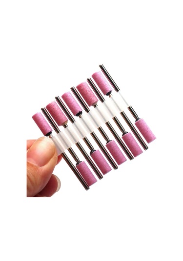 10 Adet Elmas Freze Kesicisi Tırnak Matkap Ucu Elektrikli Manikür Makinesi Tırnak Eti Temiz Dosyaları Ekipman Aksesuarları Araçları Haki