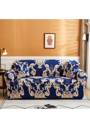 Sones Çift Kişilik Tam Kapsama Elastik Kaymaz Kanepe Kılıfı Classic Elements