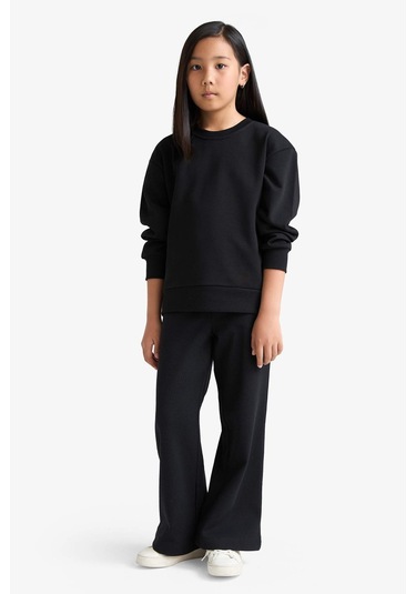 Defacto Kız Çocuk Wide Leg Waffle Geniş Paça Pantolon E8293a825aubk81 Siyah Defacto Kız Çocuk Wide Leg Waffle Geniş Paça Pantolon E8293a825aubk81 Siyah