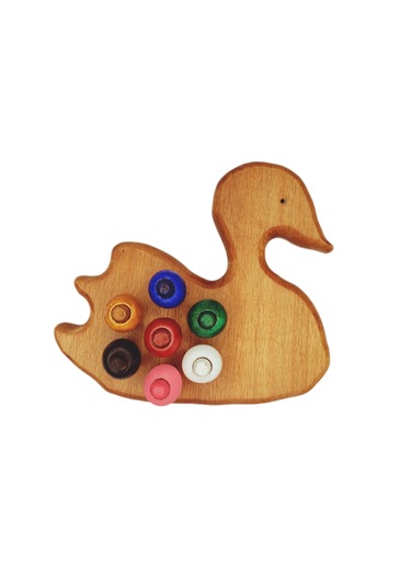 Boncuk Dizme Oyunu Ahşap Kuğu