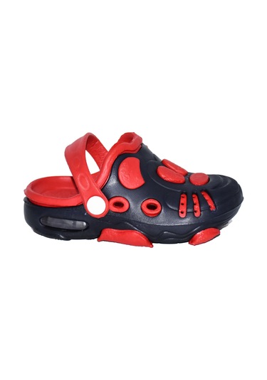 Kız Erkek Cocuk Terlik Plaj Havuz Deniz Sandalet Lacivert-Kırmızı
