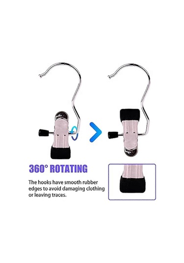 Ganzhoushop Çamaşır Askısı Askıları Klipsli Bot Askısı Ağır Hizmet Tipi Giysi Mandalları Sutyen Çorap Havlu İç Çamaşırı İçin Taşınabilir Metal Kurutma Klipsi 12 Adet Çok Renkli
