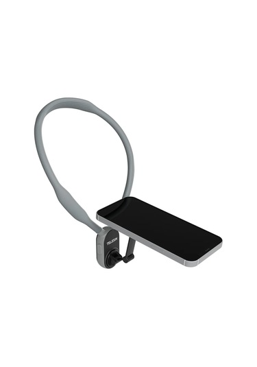 Manyetik Mobil Tutucu Boyun Asılı Telefon Standı Magsafe Boyun Asılı Braketi Grey -