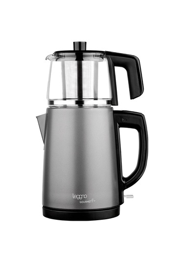 Leggno Gourmet Pro LE-GRM102GTMGY Cam Demlikli Çay Makinesi