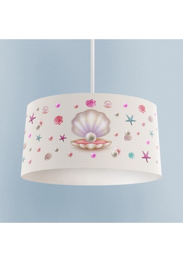 Mekta Home Bebek Ve Çocuk Odası Deniz Yıldızlı Seksek Desenli Avize Renkli