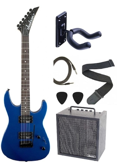Jackson Js11 Dinky 2-point Tremolo Amaranth Klavye Metallic Blue