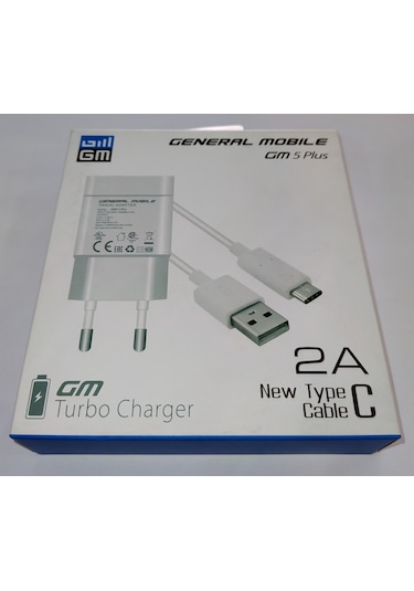 General Mobile Gm5 Plus Type-C Şarj Cihazı Adaptör + Kab