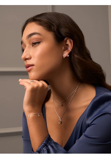 Miestilo Delme Gerektirmeyen Takı Küpesi Gümüş 925 Tek Küpe Gümüş 244524395 Gümüş