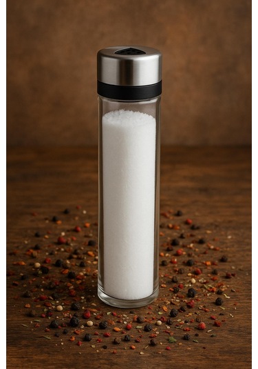 Cam Baharatlık Tuzluk Biberlik 150 Ml Çok Renkli