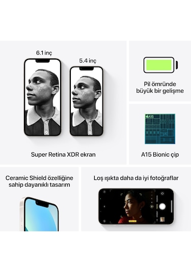 Apple iPhone 13 128 GB (Apple Türkiye Garantili)