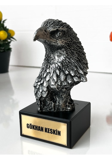Dekoratif Kartal Heykeli Kartal Başı Biblo Ofis Ve Ev İçin