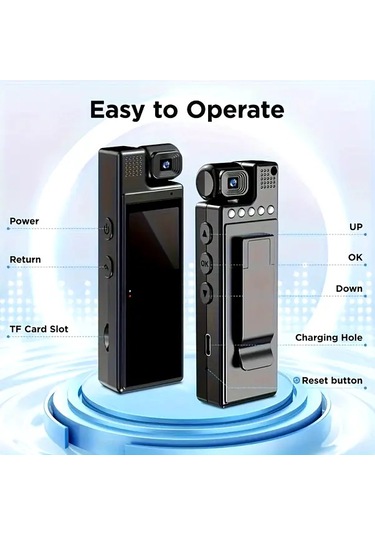 Xuweiwei Black Night Vision Usb Güvenlik Kamerası Wifi Gerektirmeyen Body Kamera Bebek Bakıcı Kamerası Ev Ofis Güvenlik Kamerası