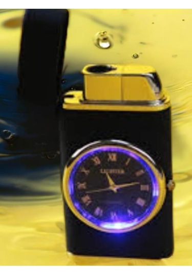 Çakmak Saatli Alevli Gazlı Çakmak