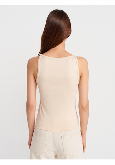 Dilvin 21048 Halter Yaka Top-taş Taş