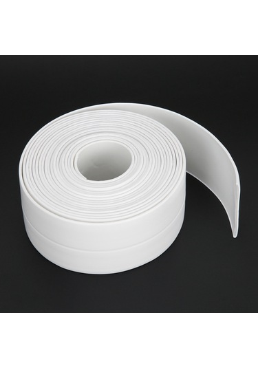 Tenfowee Banyo Mutfak Köşe Koruyucu, Su Geçirmez Pvc Bandı, Otomatik Yapışkan, Kaliteli Ve Dayanıklı, 3.2m Uzunluk Beyaz