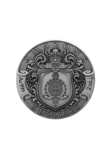 Agakulche Amazonlar Altın Kaplama Gümüş Sikke Coin