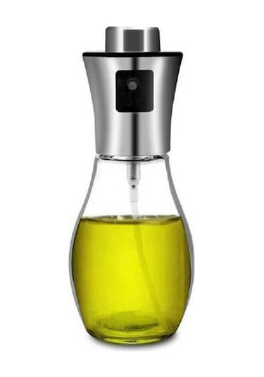 200 ml Paslanmaz Çelik Başlıklı Cam Sprey Yağdanlık - AL3267