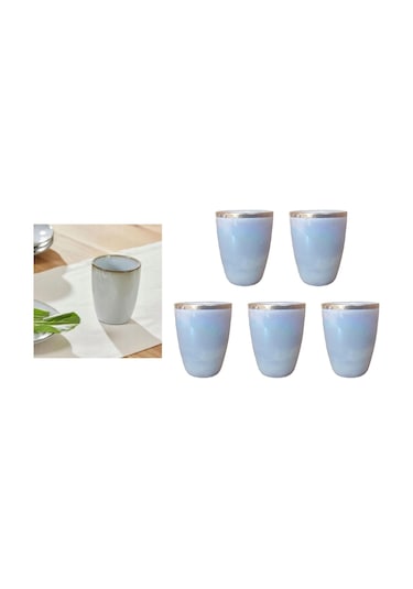 Mini Likör,icecek,su Kahve Yanı Bardak Seti 5 Adet,shot Porselen Gold Bardak 3,5x3,5x5cm