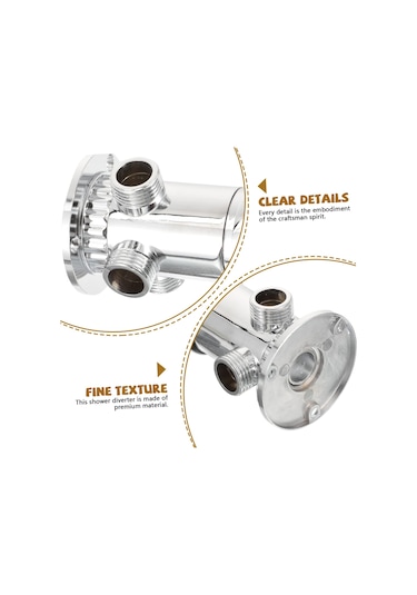 Duş Vanası Yönlendirici 3 Yollu Küvet Musluğu Sıcak Soğuk Su Inox