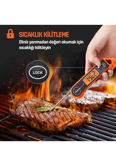 ThermoPro TP19H Su Geçirmez Katlanabilir Gıda Termometresi - T07597