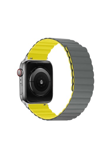 Teknocep Watch 42mm Uyumlu Krd-52 Kordon-gri-turuncu